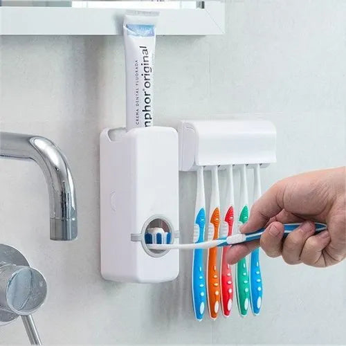Automatic Plastic Toothpaste Dispenser with Holder