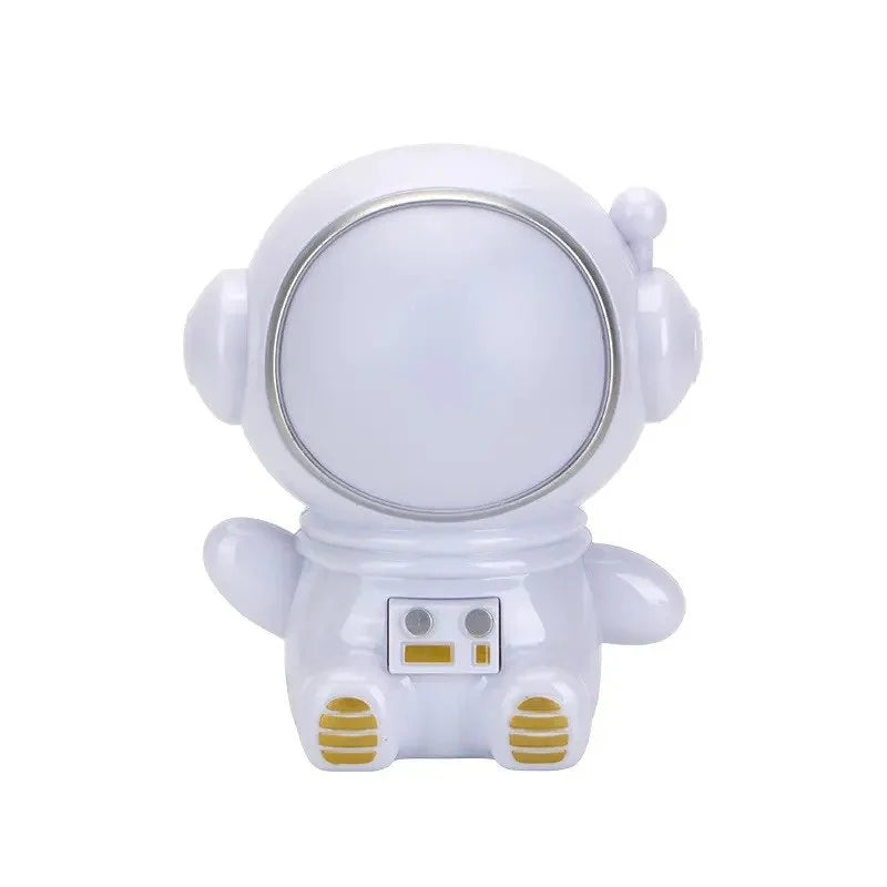 Cartoon Astronaut USB Night Light LED Rechargeable Bedside Multicolor Night Lamp