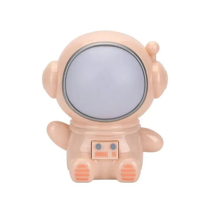 Cartoon Astronaut USB Night Light LED Rechargeable Bedside Multicolor Night Lamp
