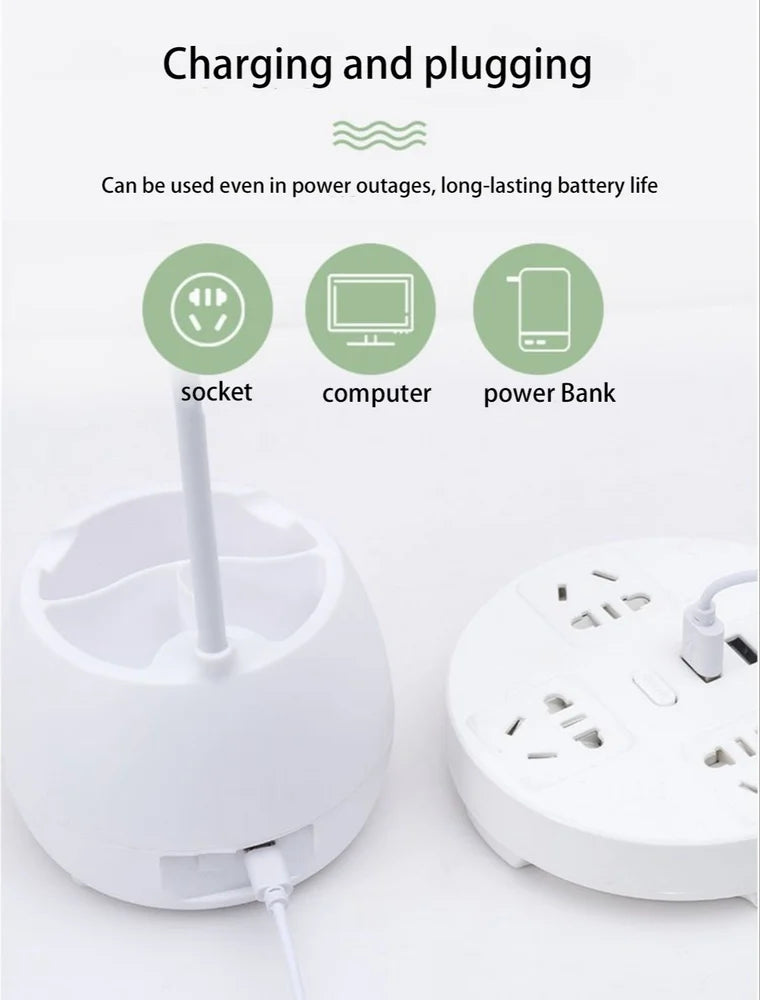 Pen Holder Study Desk Lamp