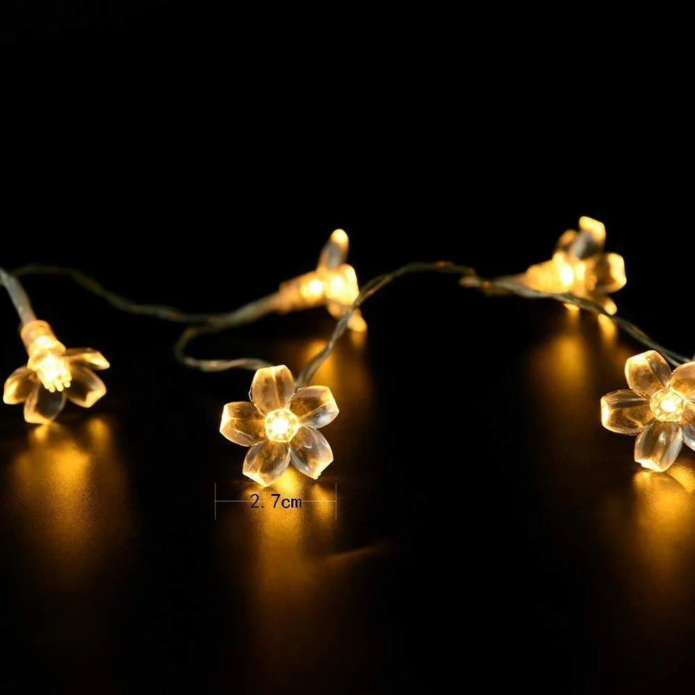 4 Meter 20 LED Incandescent Flower fairy string light