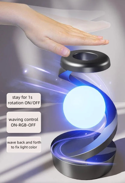 Rotating Suspension Table Lamp with Wireless Charger