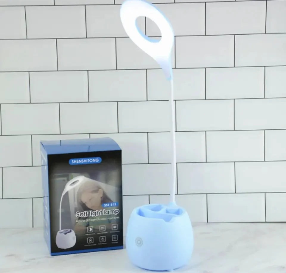 Pen Holder Study Desk Lamp
