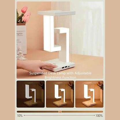 Anti-Gravity Table Night Lamp Touch Switch LED Light with Mobile Wireless Charging