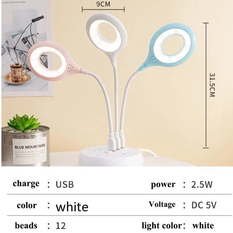 Portable Flexible USB LED Desk Lamp