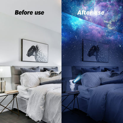 Astronaut Galaxy Projector Night Light – 360° Rotating Nebula Star Projector with Remote Control, Timer & Adjustable Head – Space Lamp for Kids’ Bedroom, Gifts, Gaming Room, Home & Décor