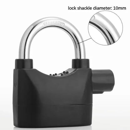 Alarm Security Lock With Motion Sensor Siren And 3 Keys