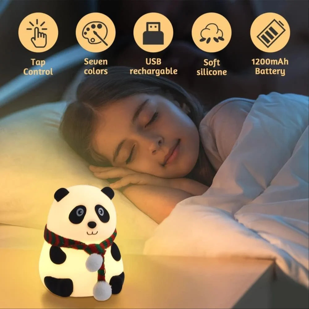 Silicone Panda Lamp